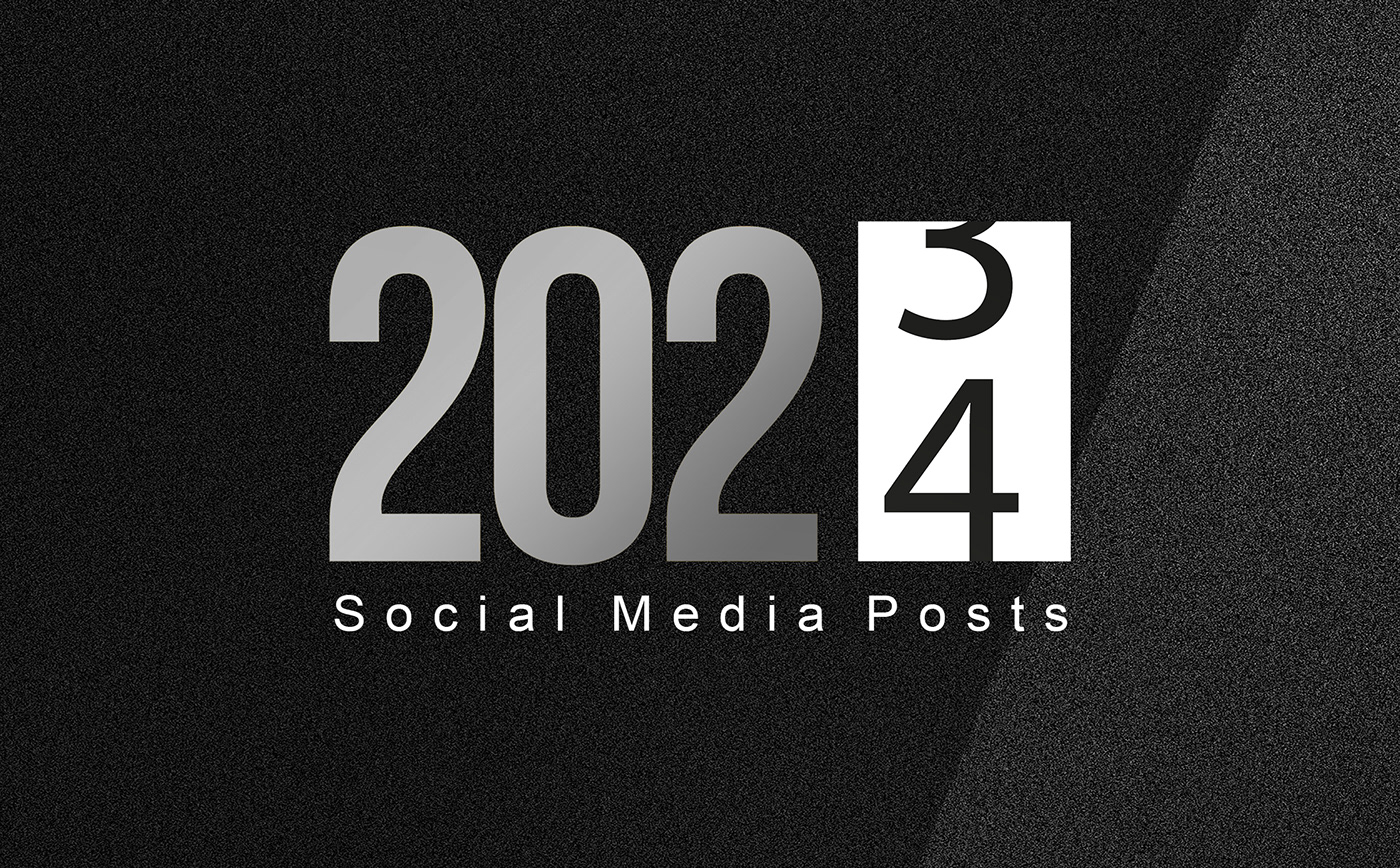 new year post social media Instagram Post posts سوشيال ميديا تصميم سوشيال ميديا Social media post 2024 new year رأس السنة