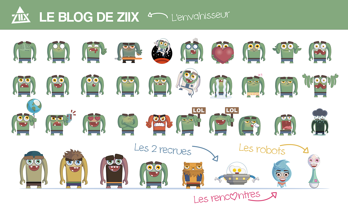 ILLUSTRATION  vector Character design  Illustrator Emoji Emoticon comics ziix weblog