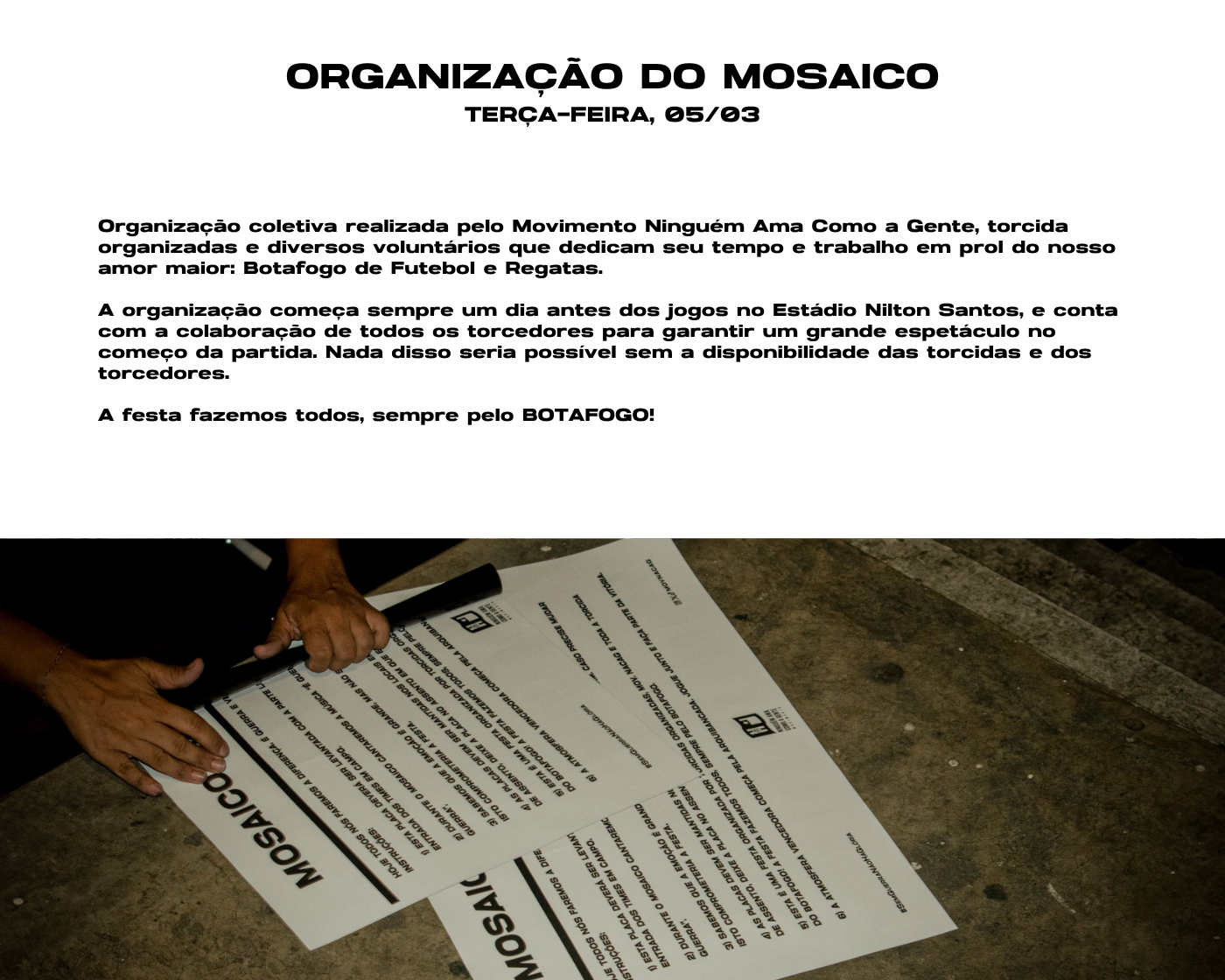 BFR botafogo futebol futebol brasileiro torcida mosaico torcida organizada arquibancada