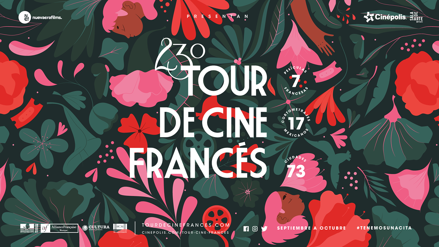 cine Film   Flowers French poster Cinema