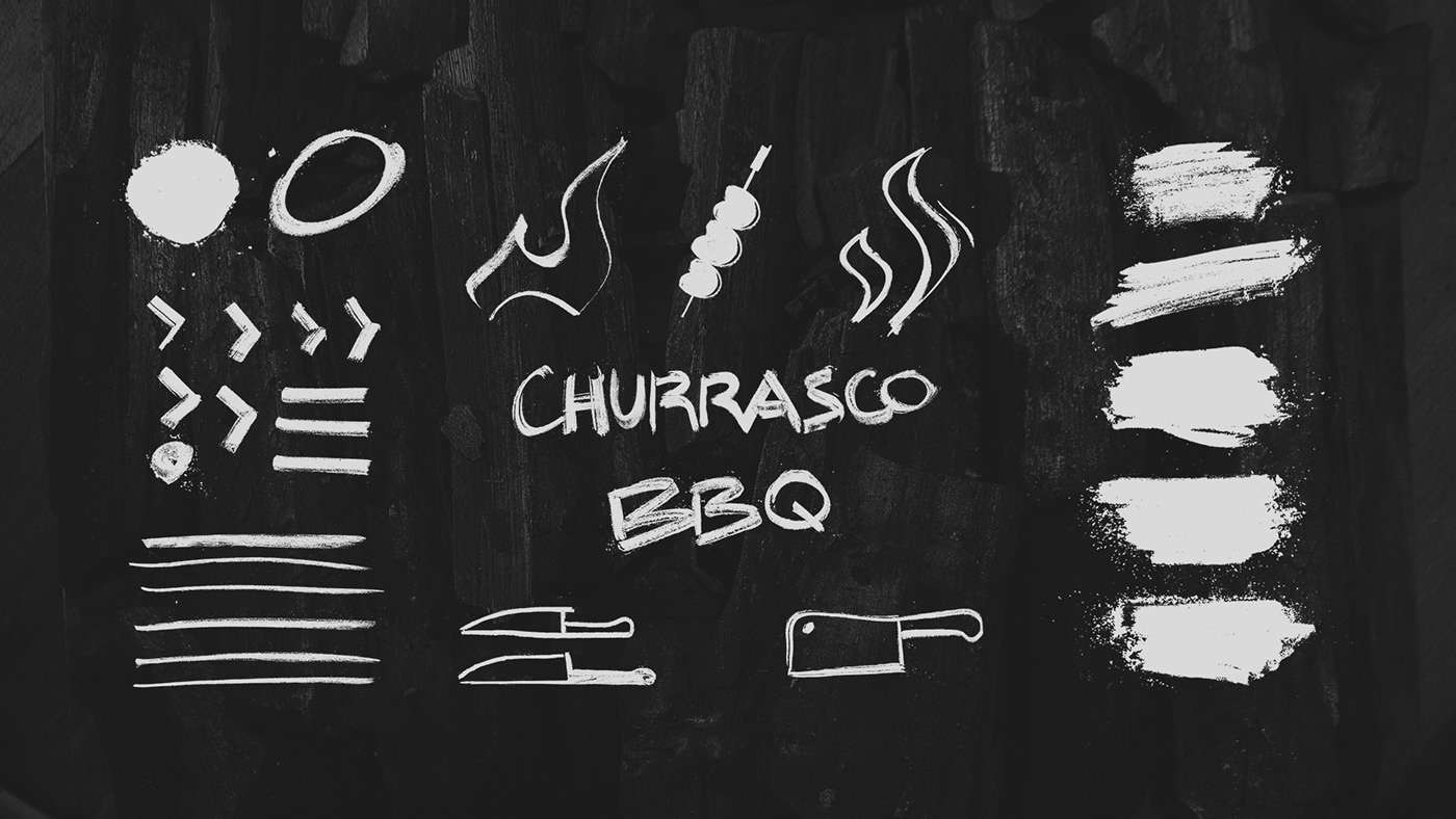 brazilian steakhouse logo branding  brand mark restaurant logo brazilian logo Steakhouse churrasco barbecue