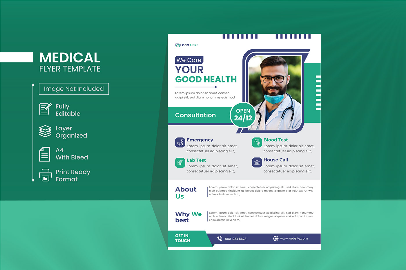 medical flyer design Advertising  flyer poster healthcare flyer template business Flyer Design flyers