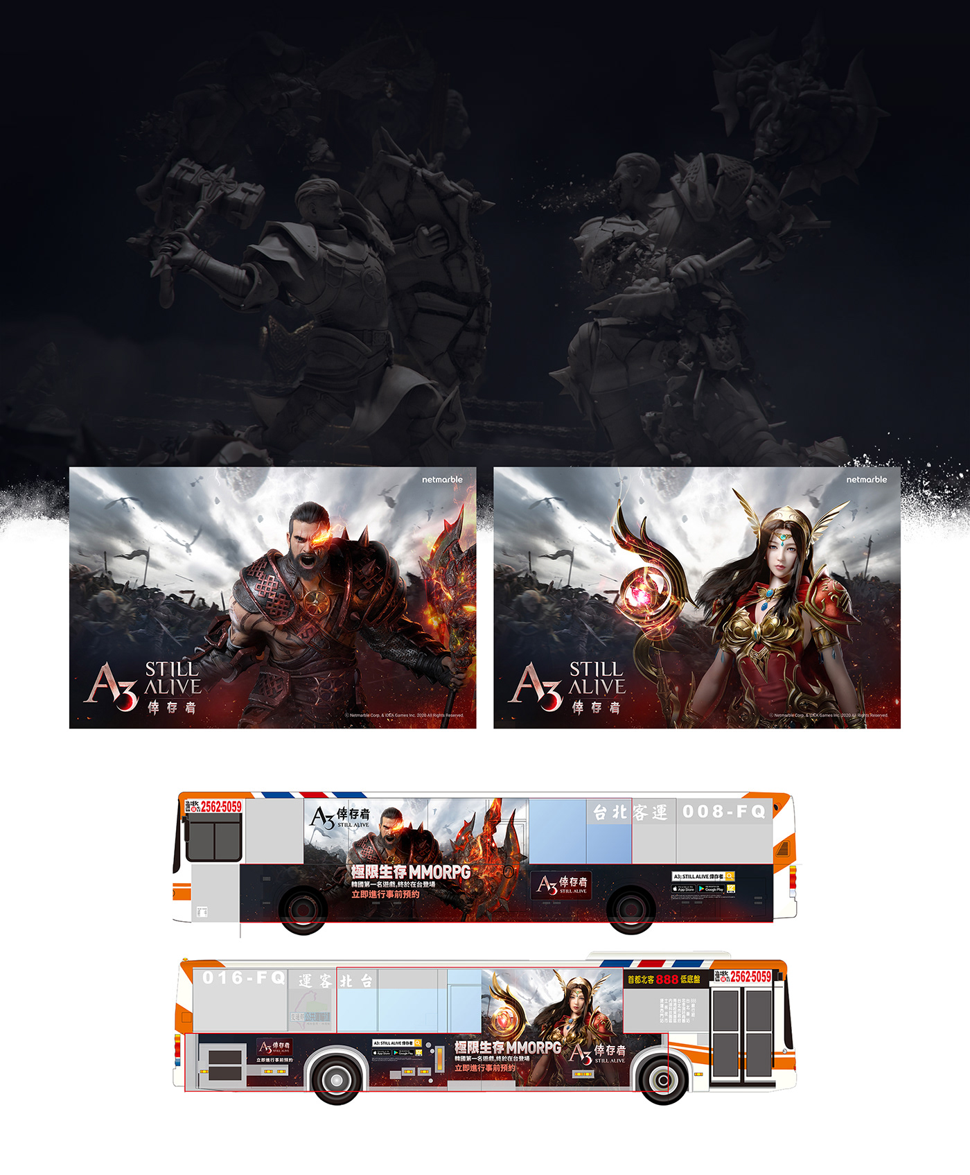 graphic key art art direction  banner game game design  illust Netmarble poster