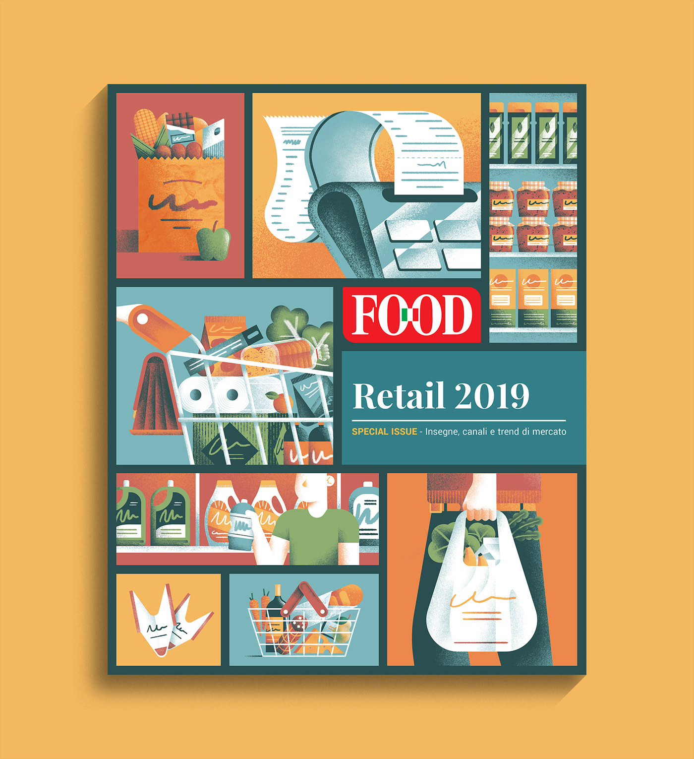 cover design ILLUSTRATION  editorial design  cover illustration Editorial Illustration magazine food illustration Food 