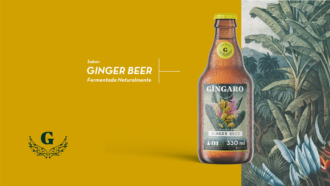 beer brand identity branding  cerveza Diseñador Chile diseño chileno ginger imagen corporativa logo marca