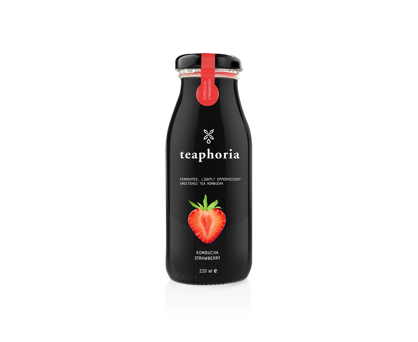 fruits exotic bottle tea juice kombucha Logotype