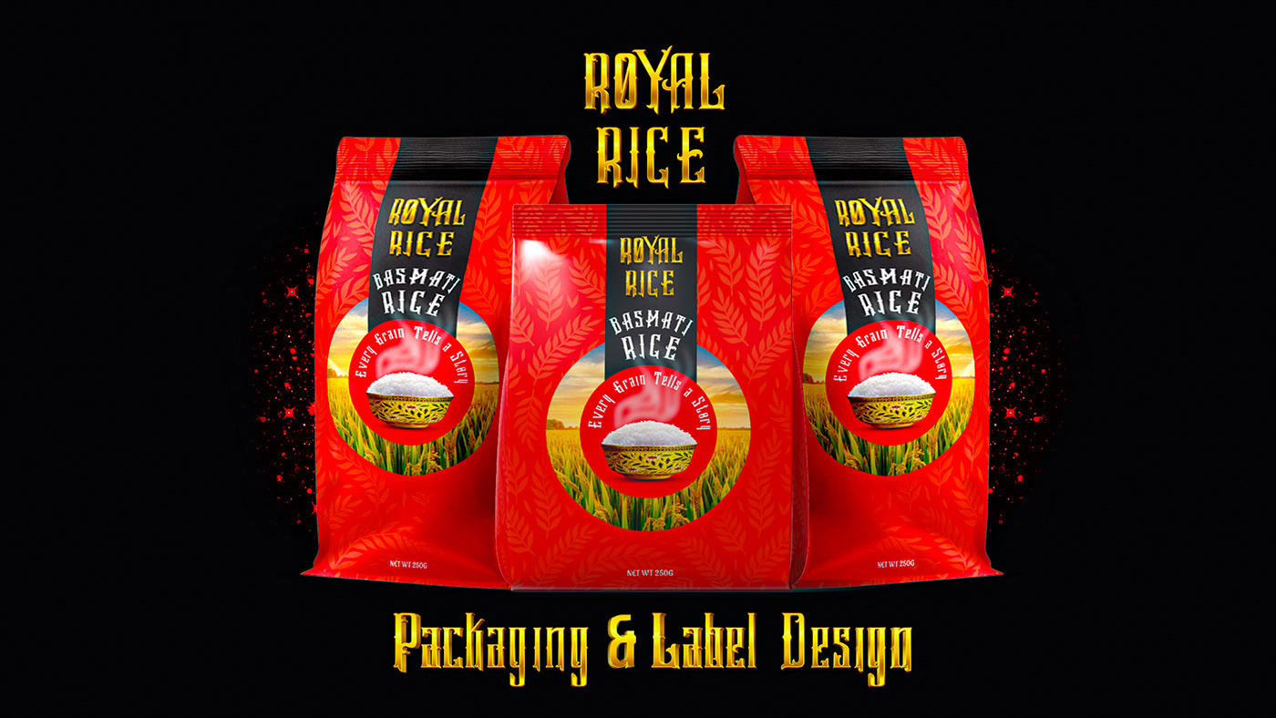 Pouch Design  Pouch Packaging Pouch Bag pouch label Rice Packaging Rice Rice packet Food Packaging label design product packaging