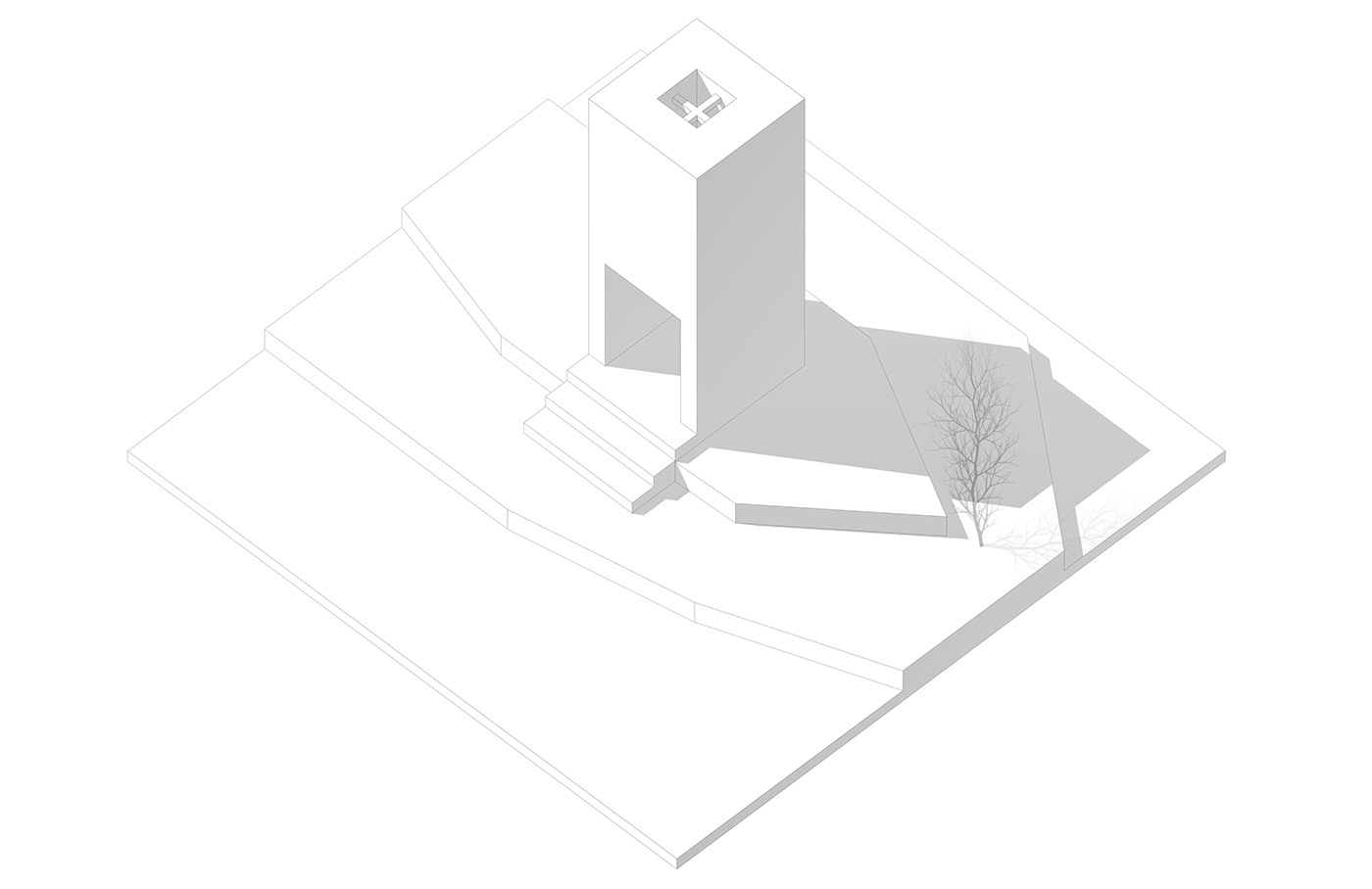 architecture archviz chapel church corona desert exterior Nature visualization vray
