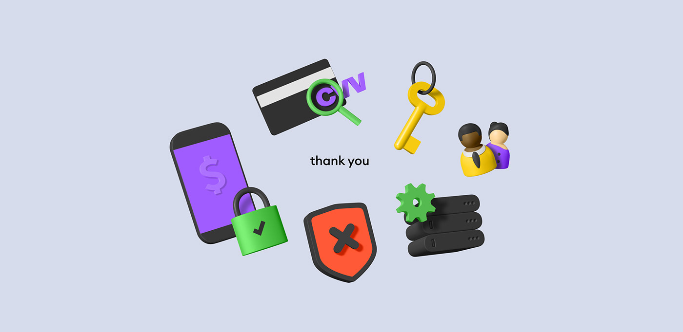 3D 3d icon 3D illustration app ILLUSTRATION  payment privacy product design  security UI