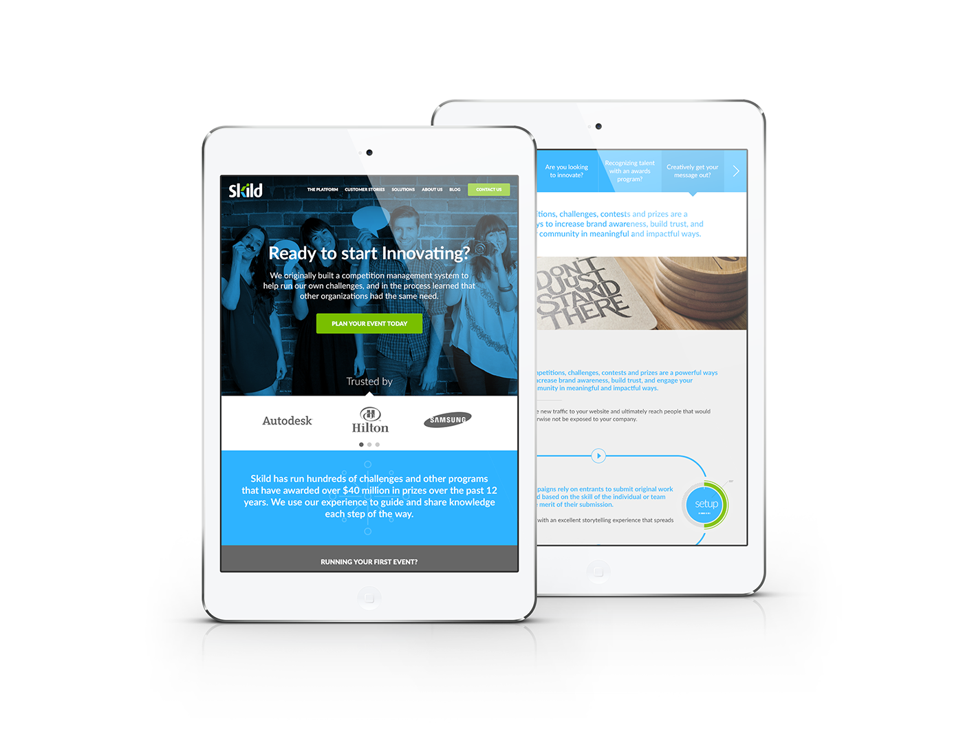 Website Responsive site business desktop tablet mobile creative start-up