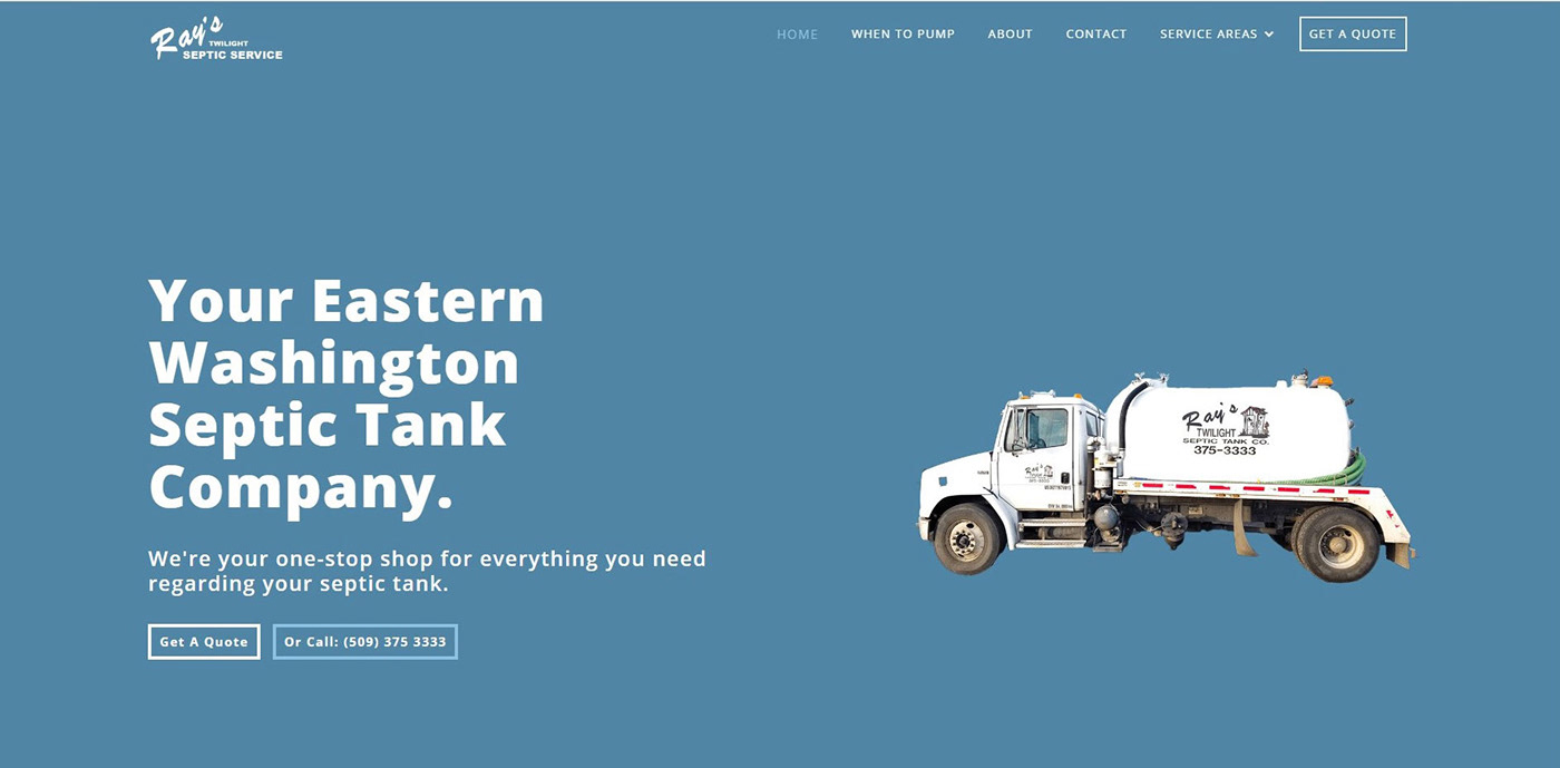 Website Design Web Design  design Website copyrighting septic tank company