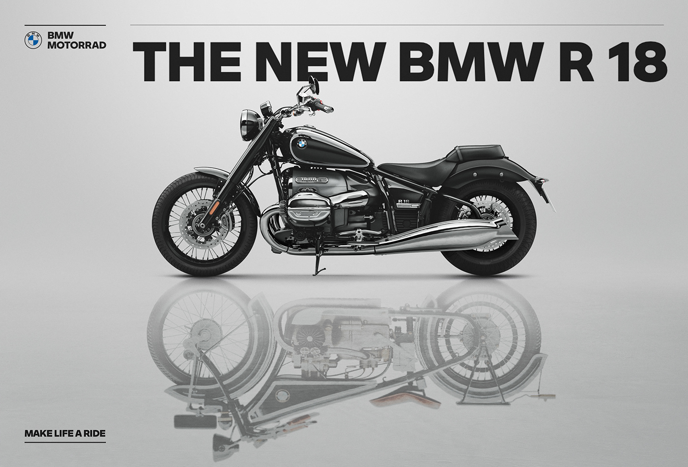 bmwmotorrad motorcycle 3D 3dmax ogilvy Automotive design BMW BMW R18