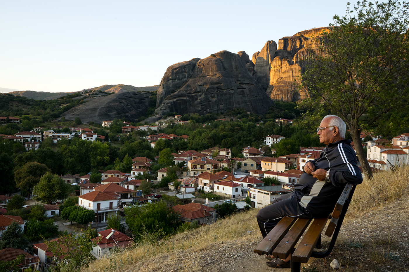 kastraki Greece Meteora mountain church old house old people religion