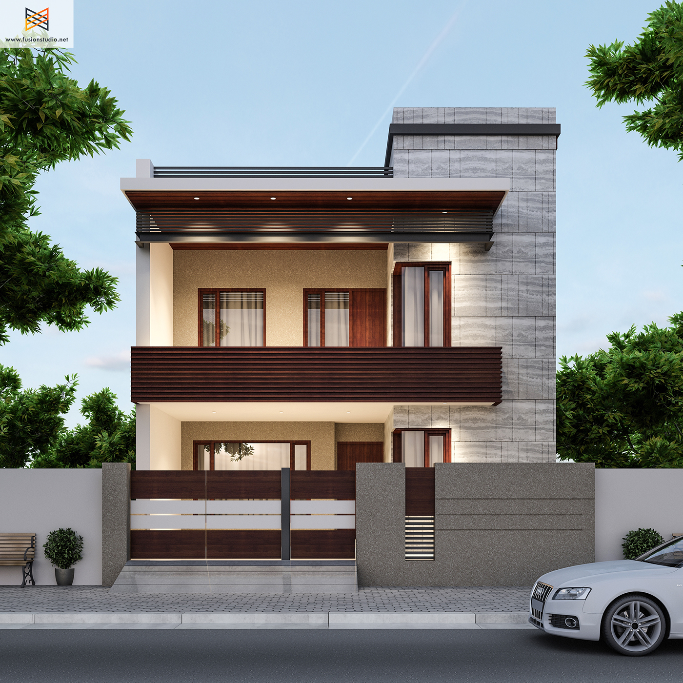 250 Yards House  Elevation  on Behance