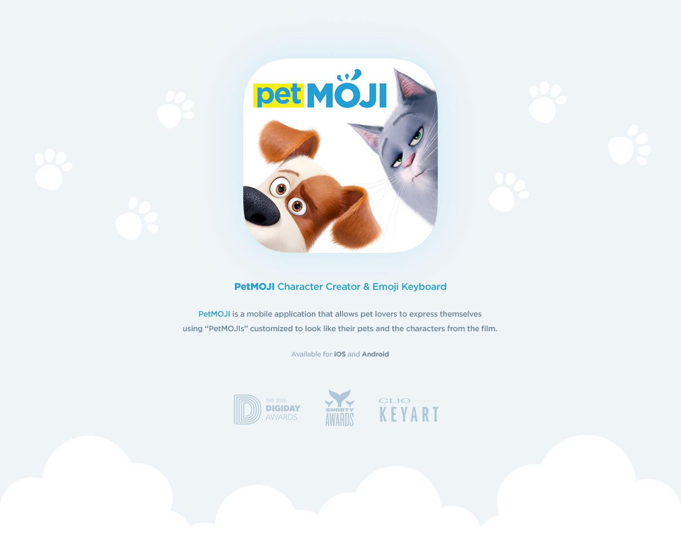 Mobile app Emoji pets animal dog Cat sticker petmoji