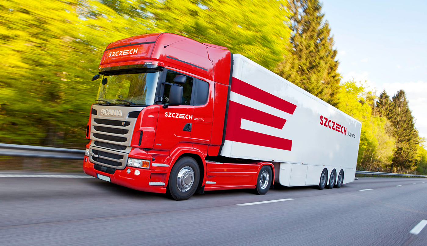Adobe Portfolio Transport Logistics road Truck TIR logo