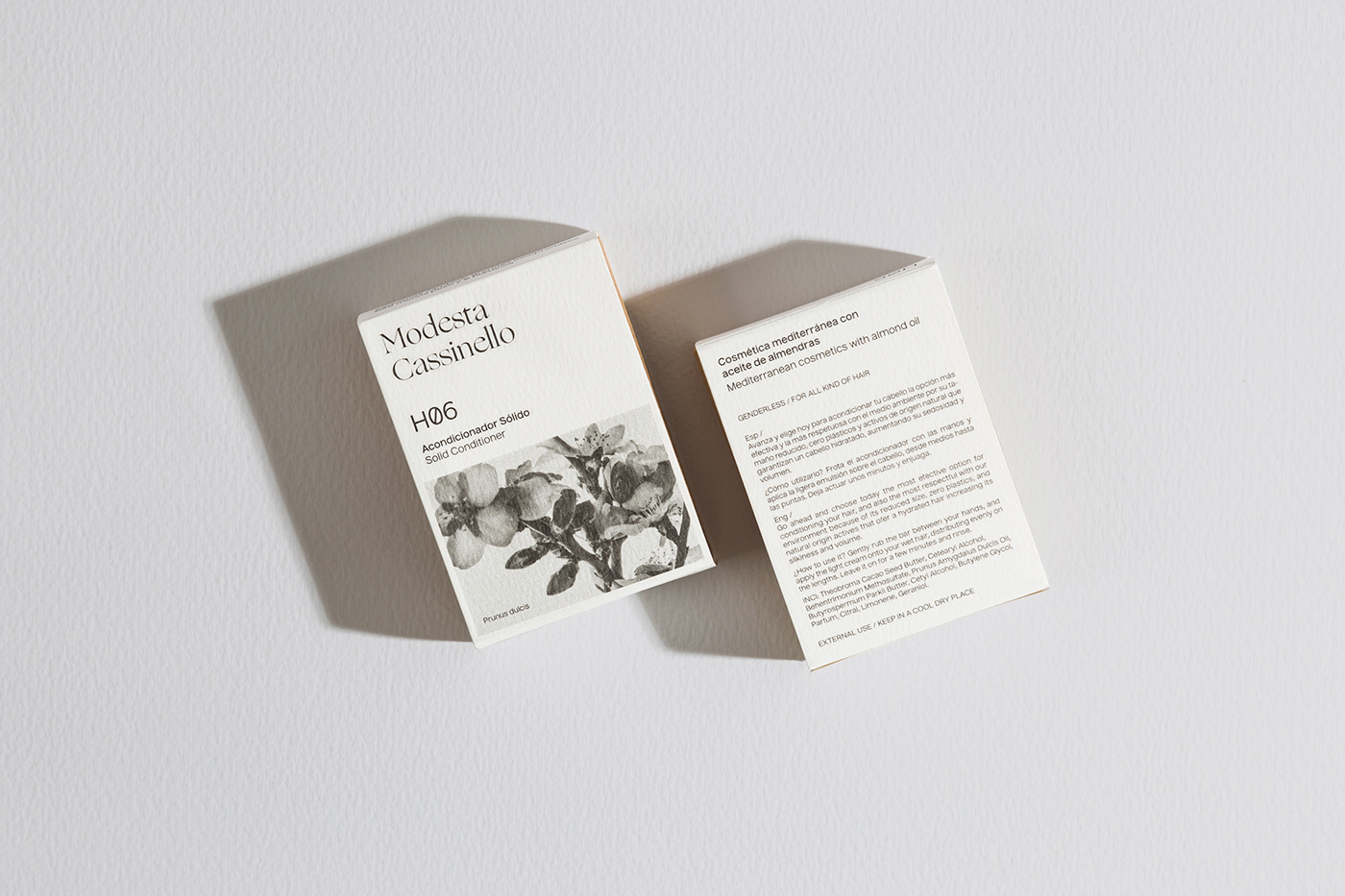 botanical cosmetics granada mediterranean Modesta Cassinello Packaging Plácida spain