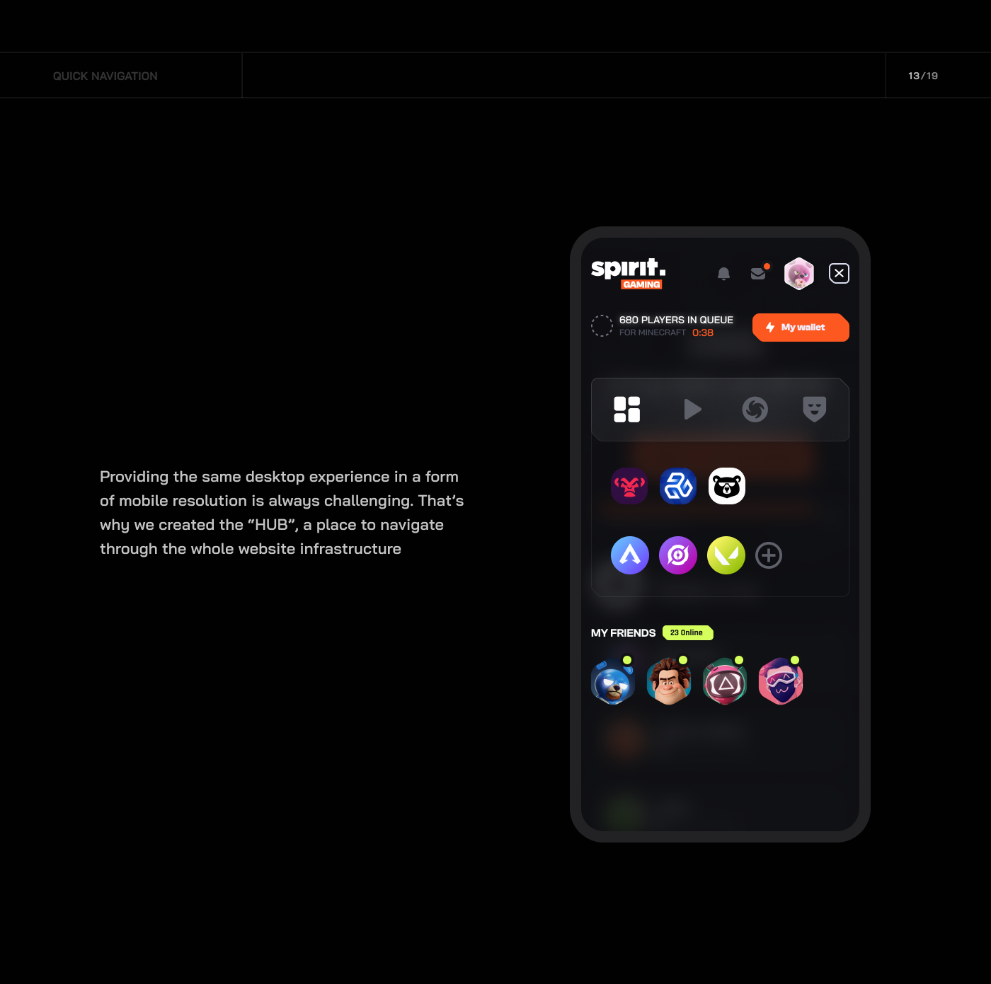 Gaming esports dashboard tournaments leagues UI Website design Platform mobile