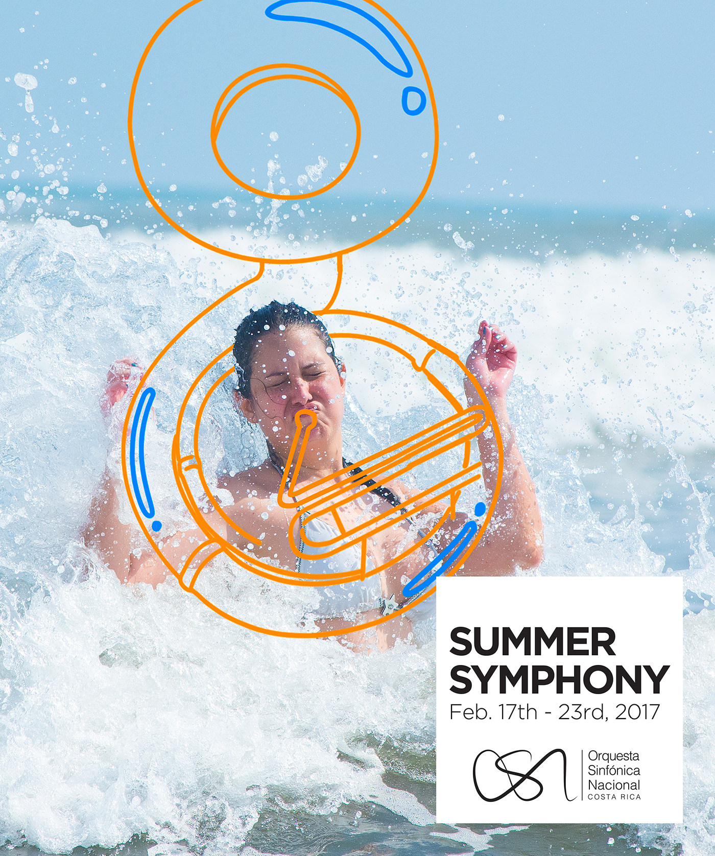 summer orchestra beach music splash waves shymphonic concert sea