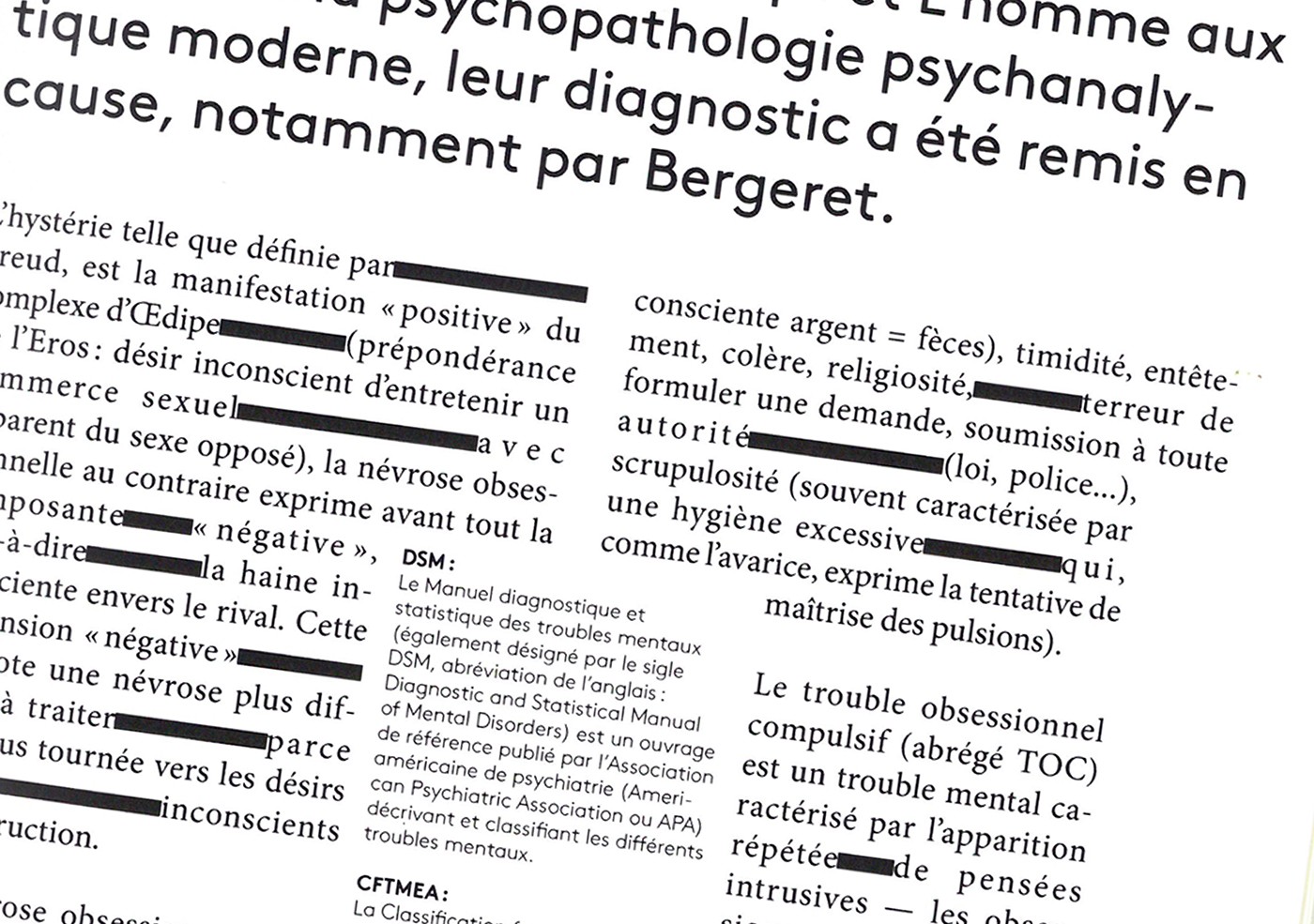 neurosis black White blackandwhite publication typography   edition design editorial Layout