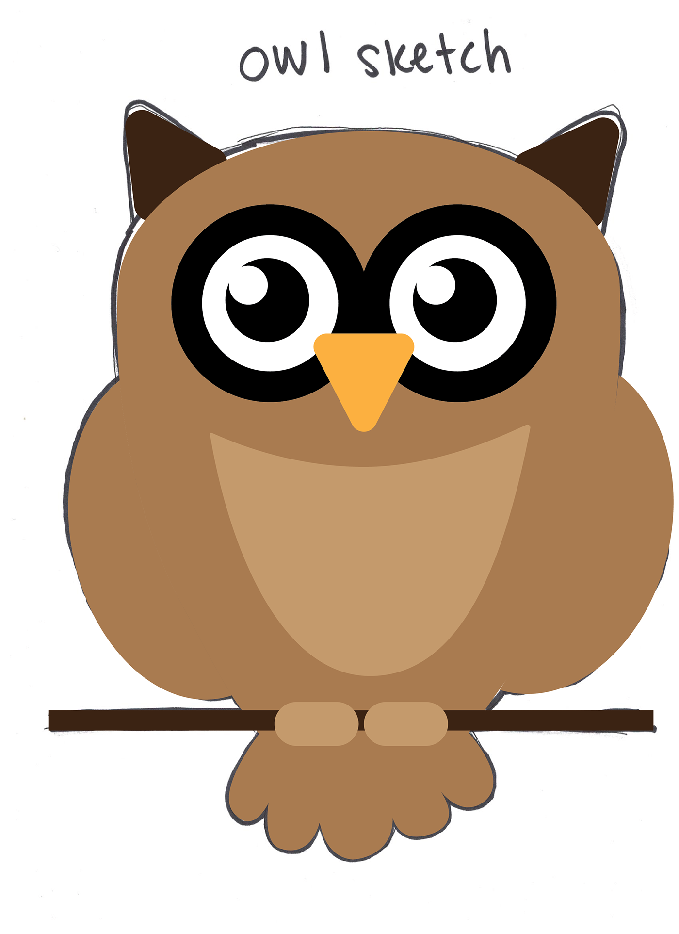 bird cartoon owl hoot owl trace