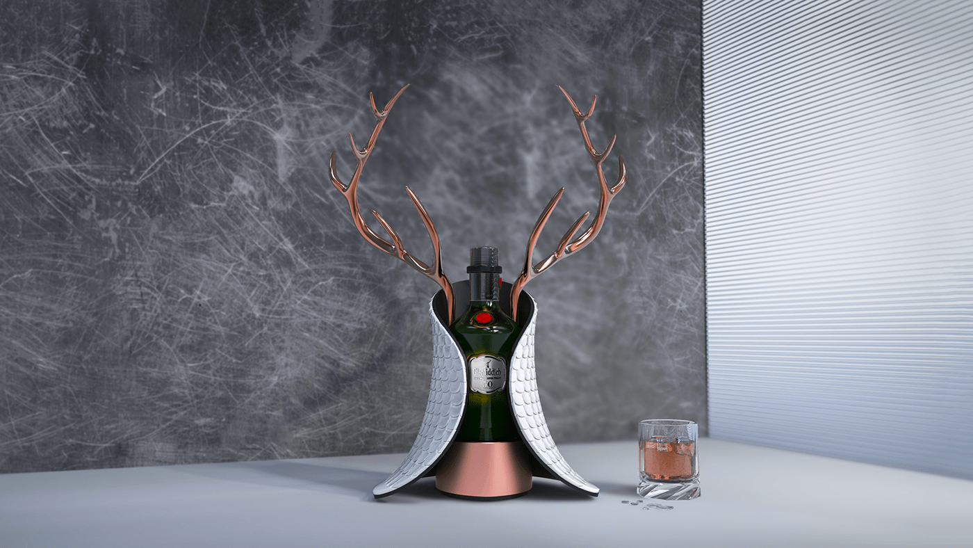 alcohol anniversary antlers cape glenfiddich Icon iconic sculpture Whiskey Whisky