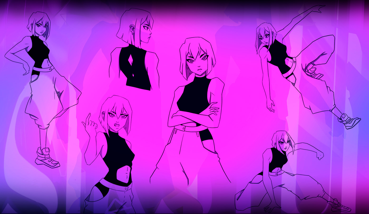 2D animation  anime cartoon Cel Animation Character Character design  concept art Digital Art  motion graphics 