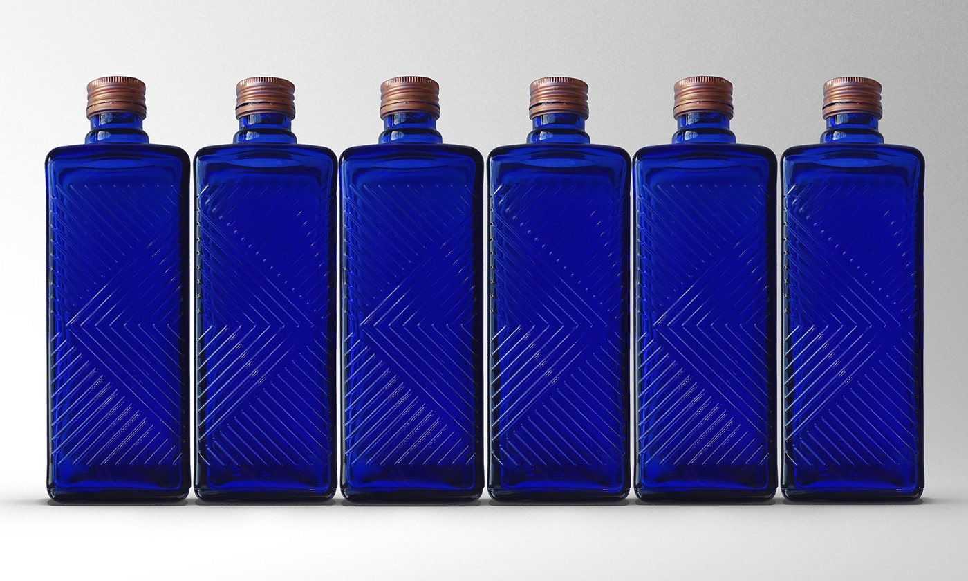 bottle Packaging Whisky Whiskey scotch liquor glass blue haig club box