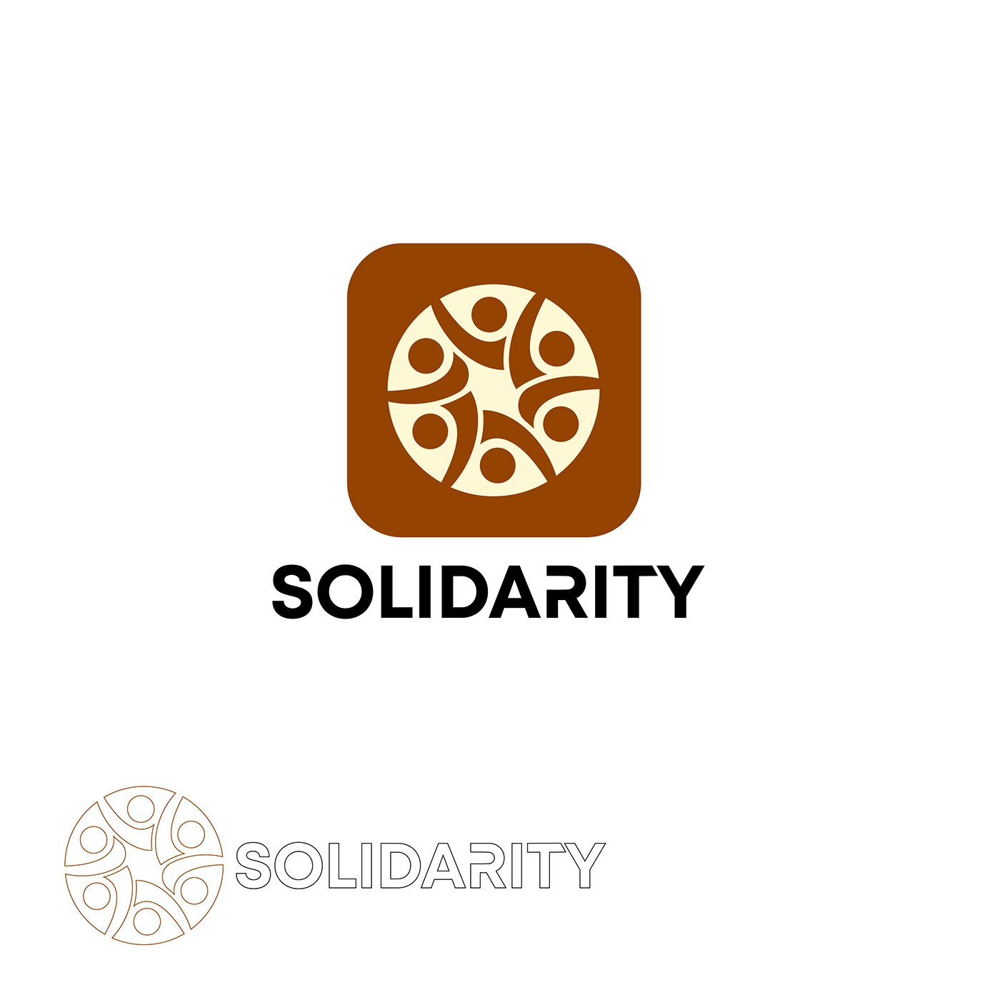 Solidarity freedom peace Love community Logo Design brand identity Logotype Logotipo identity