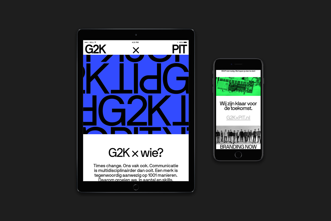 Rudmer van Hulzen G2K pit launch party event identity visual identity branding  graphic design  Adobe Portfolio NB International