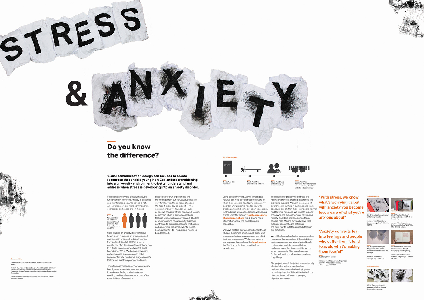 mental health research project anxiety poster