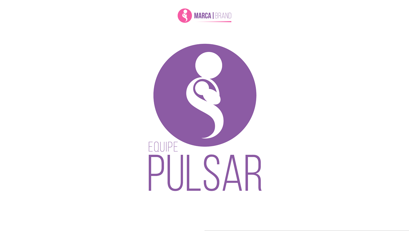equipe Pulsar projeto identidade visual marca Enfermeira bebe care branding 