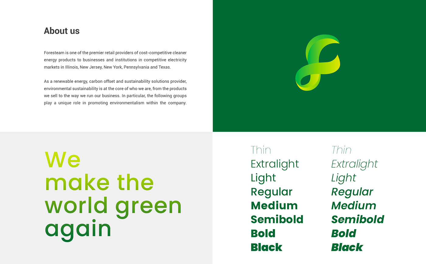 energy green brand logo gradient visual identity Stationery design graphics