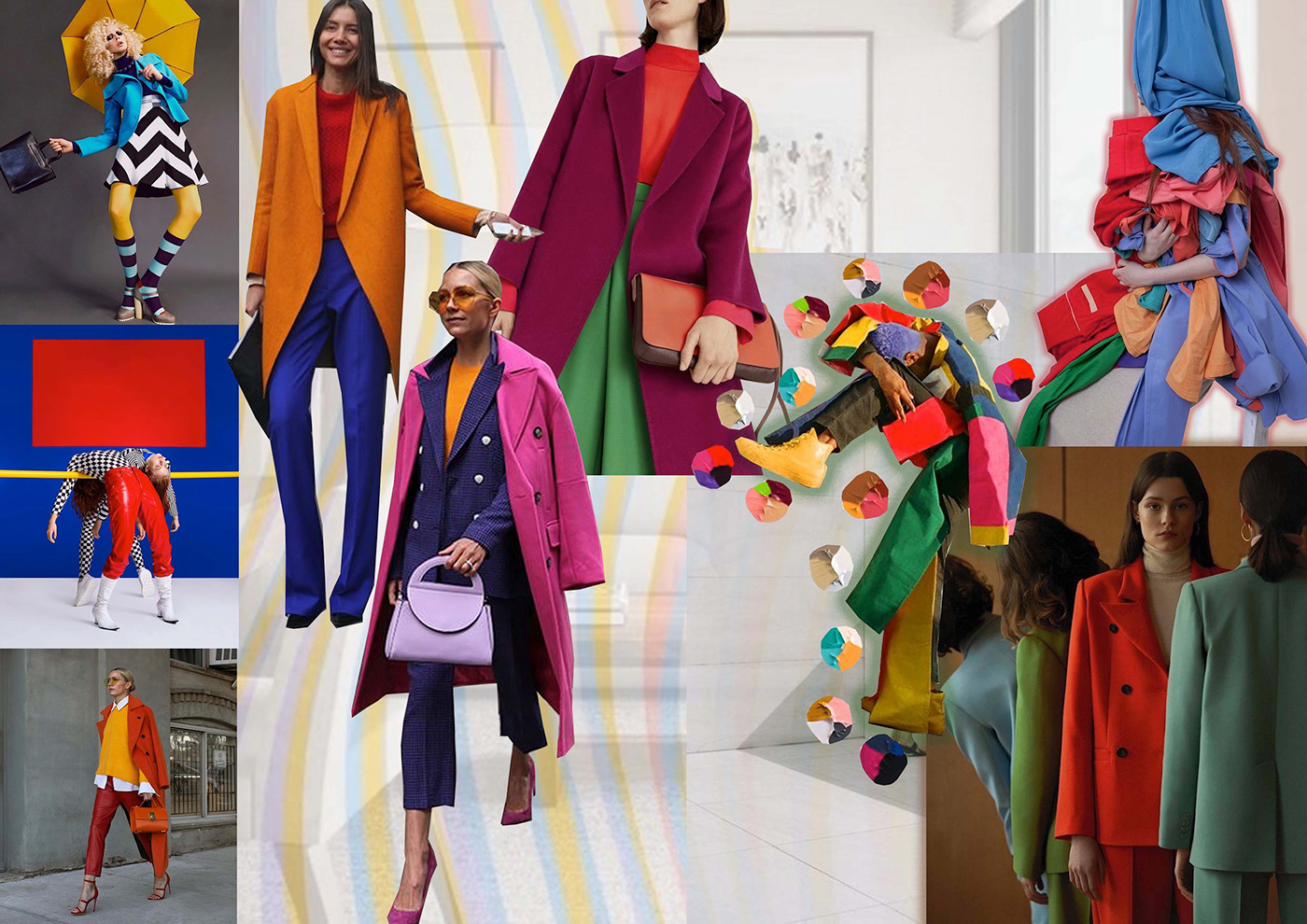 artist Color Block colors colourfull Digital Art  Fashion  fashion design ILLUSTRATION  lingerie womenswear