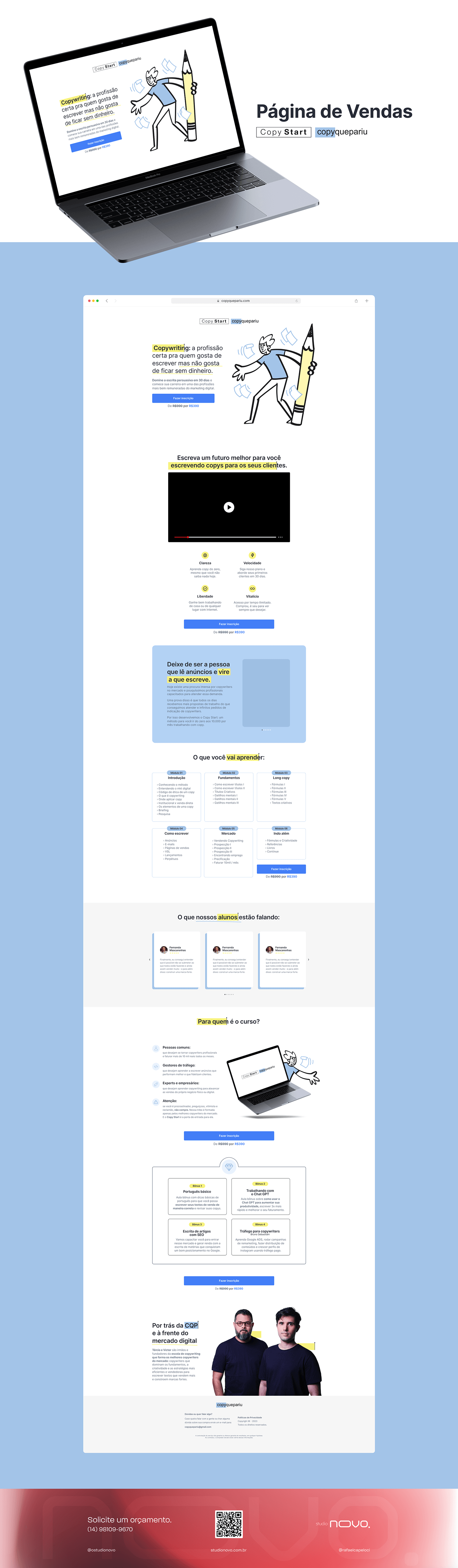 ui design criativo pagina de vendas landing page design ui ux lançamentos design gráfico agencia user interface Web