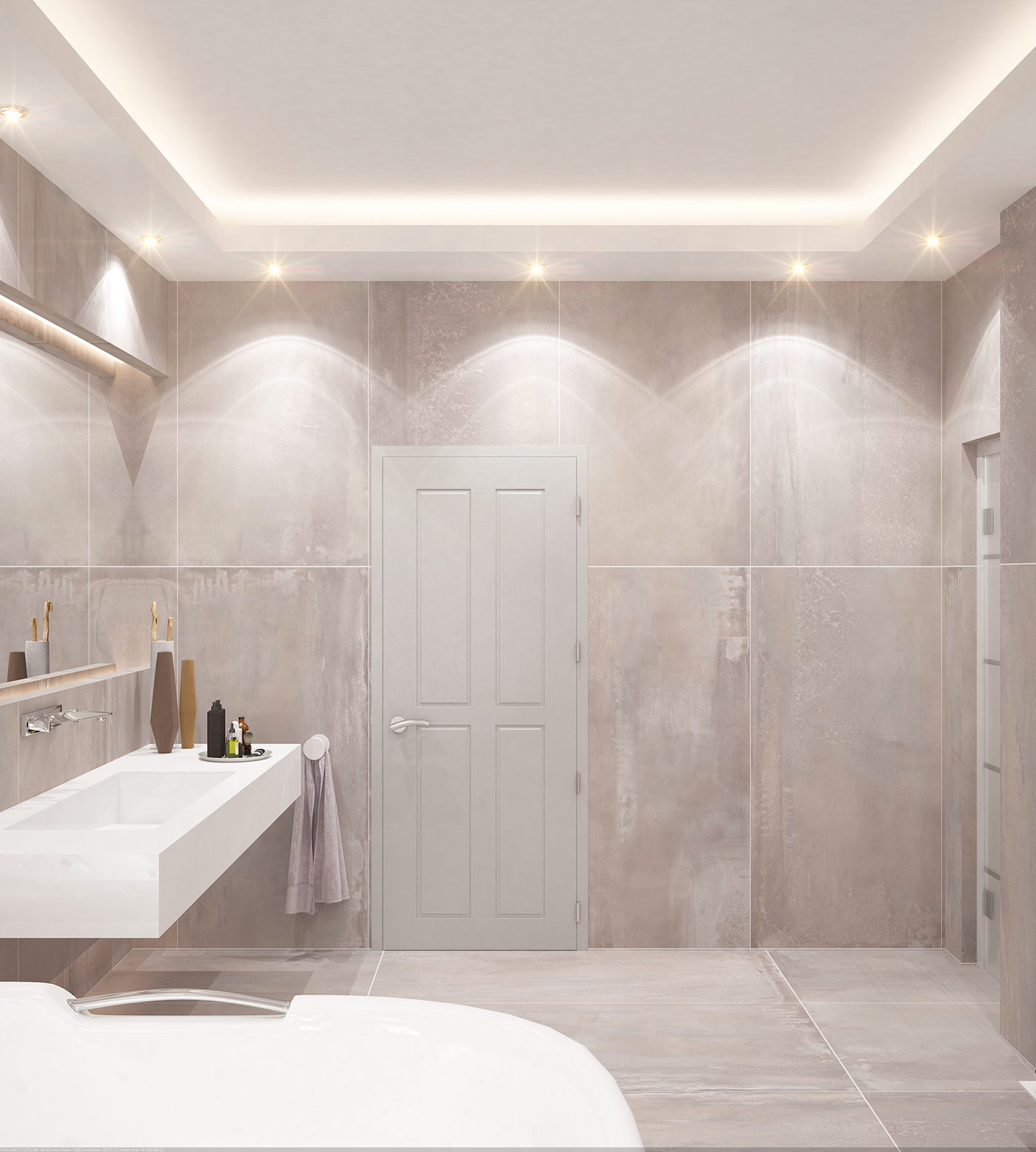 decore luxury design Interior bath bathroom toilet modern Classic Kuwait