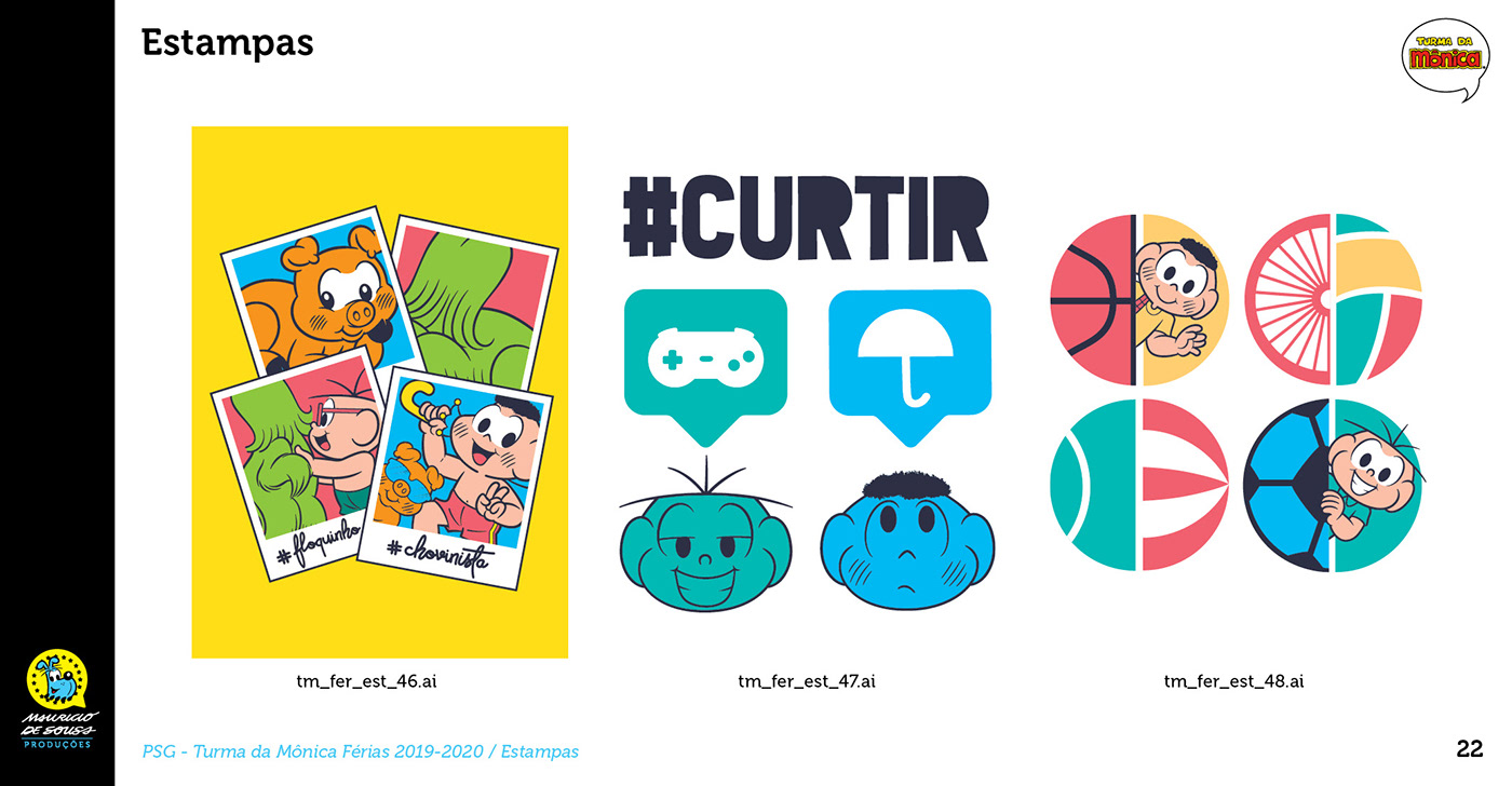 Turma da Mônica Licenciamento licensing Consumer Products produto design Entertainment style-guide personagens marca