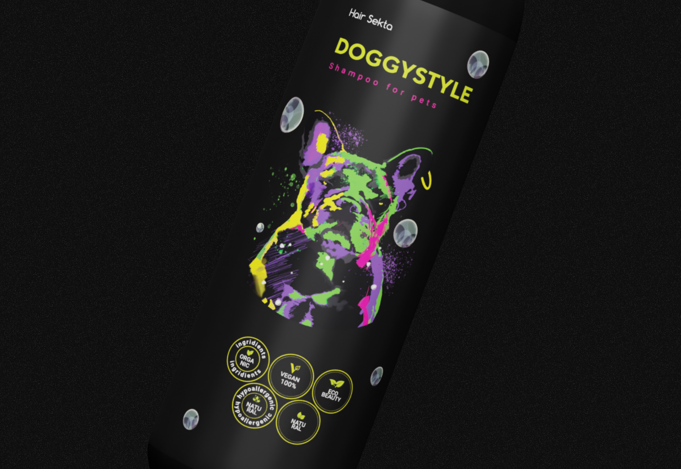 3D 3danimation bottle label design package design  packaging design product product design  shampoo дизайнупаковки