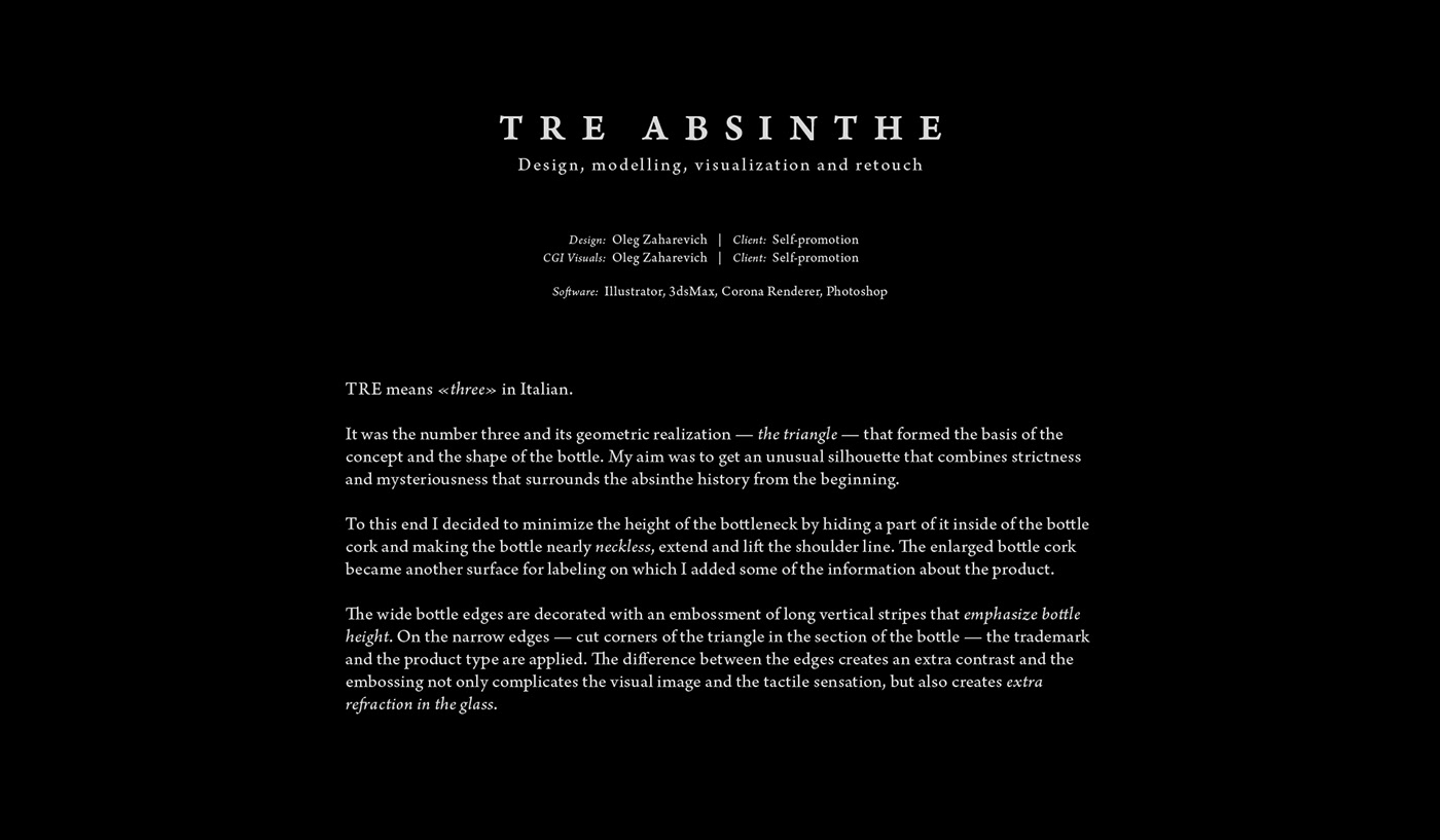 Absinthe branding  CGI concept graphic design  label design Packaging visualization