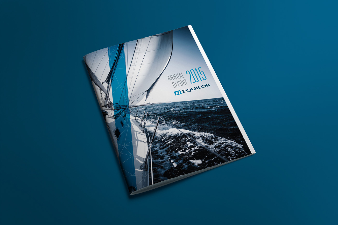 finance annual report brochure 3D Render chart design sport water geometric