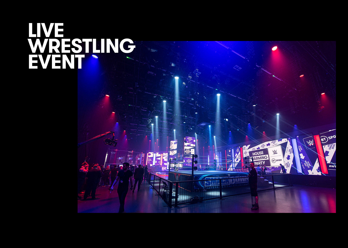Advertising  BT Sport Live OOH sticker sticker slap WT UK Wunderman Thompson UK WWE WWE IS MOVING