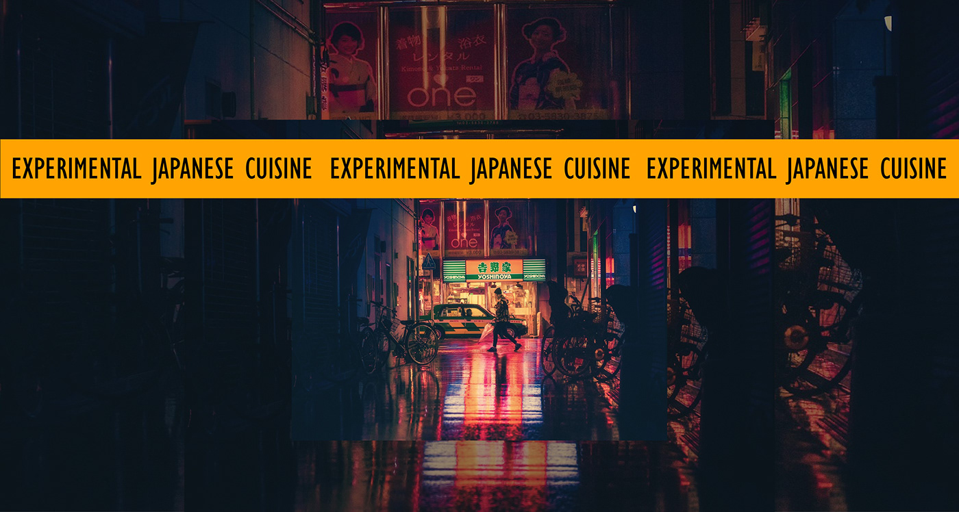 Logo for an experimental Japanese cuisine restaurant