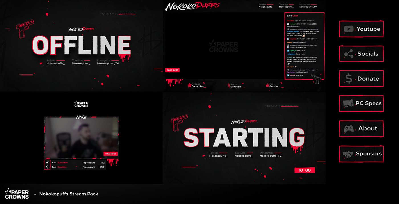 art direction  clean esports Gaming Live graphics shapes stream stream packages Twitch youtube