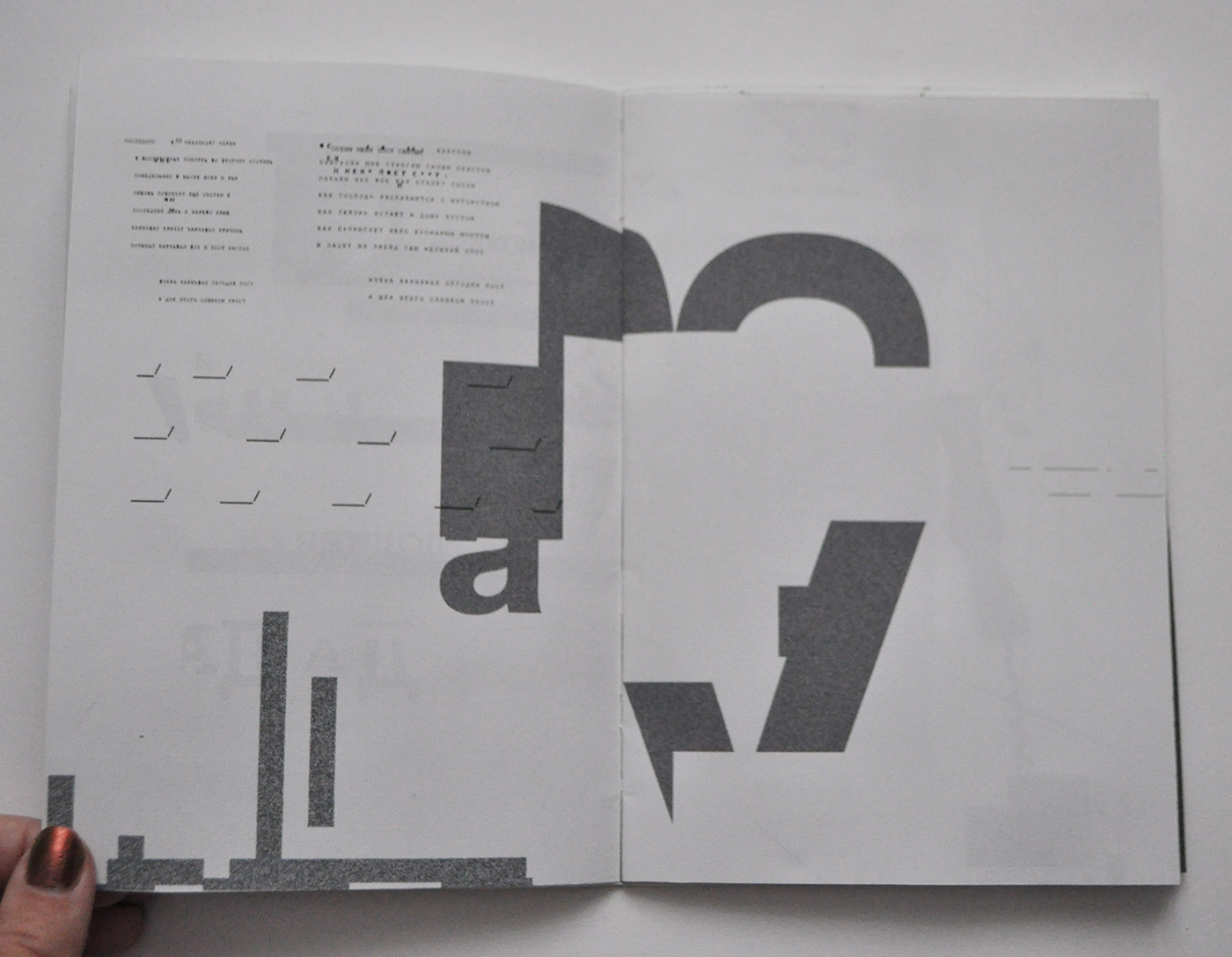 Dada typography   graphic Poetry  book