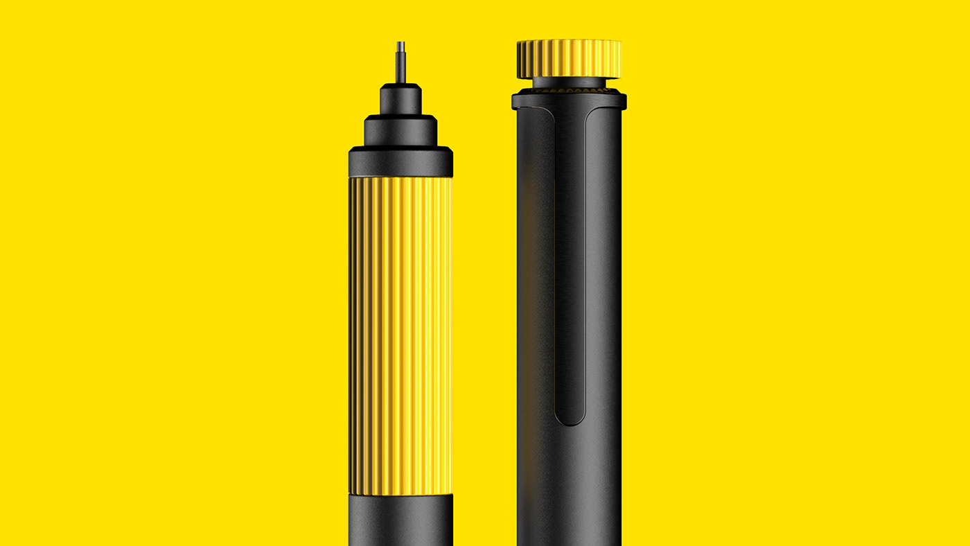 concept design digitalrender industrial design  mechanical pencil pencil product productdesign Project Render