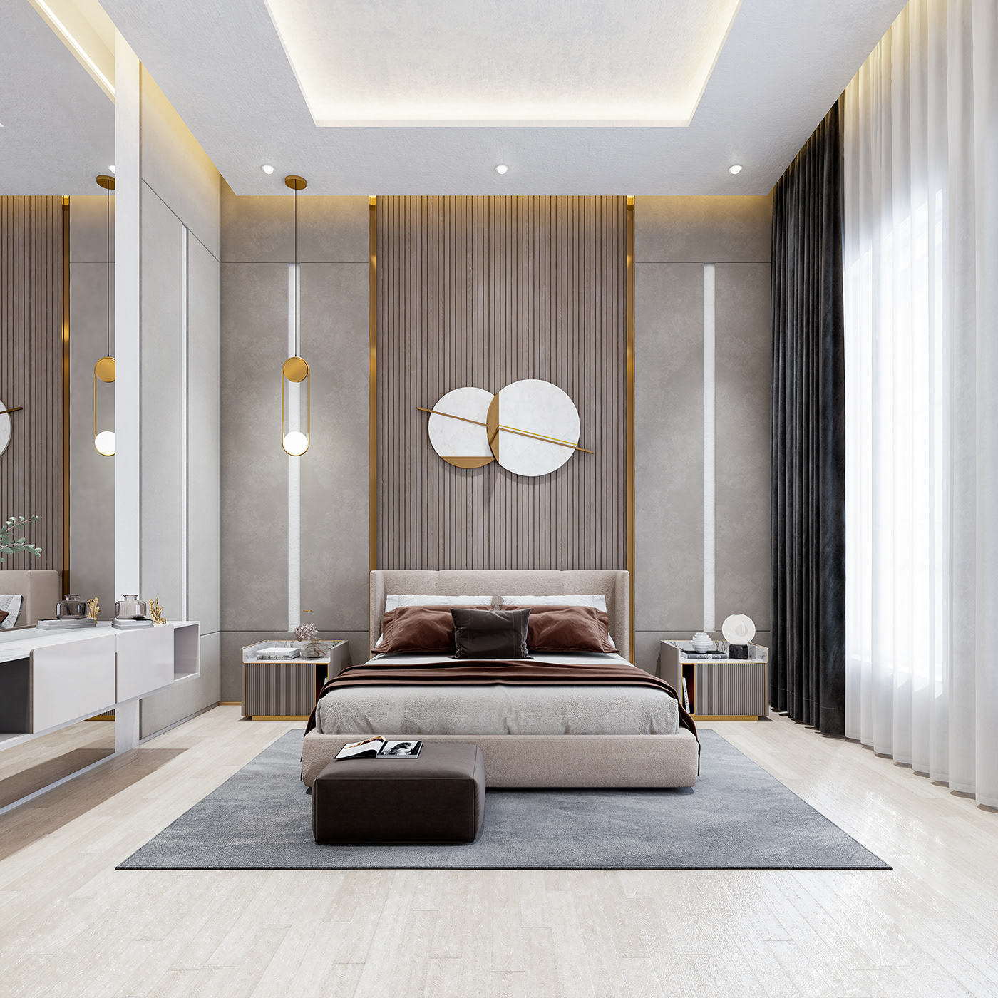 3ds max contemporary interior Interior Architecture interior design  luxury interior modern interior villa interior vray
