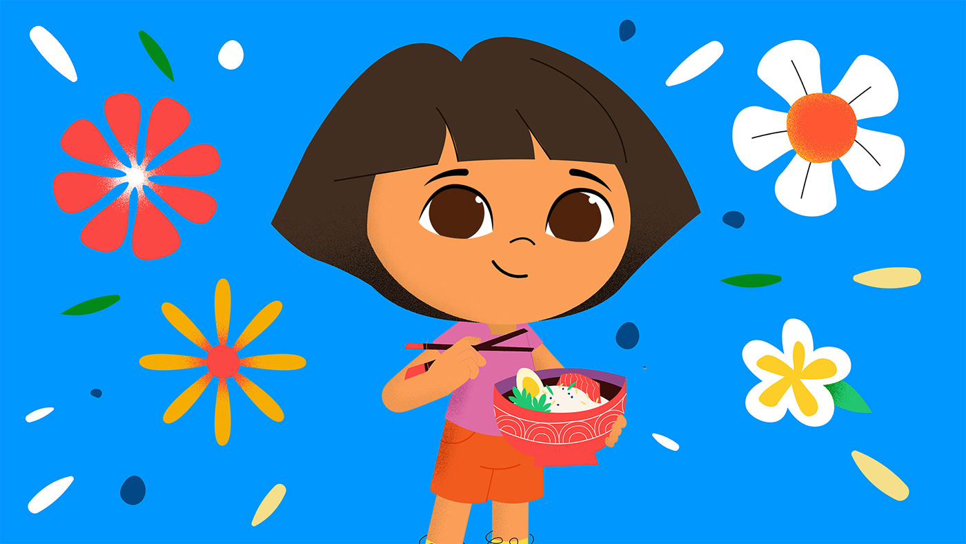cartoon Character design  concept art Diversity Dora the Explorer Food  inclusion Nick nickelodeon pawpatrol