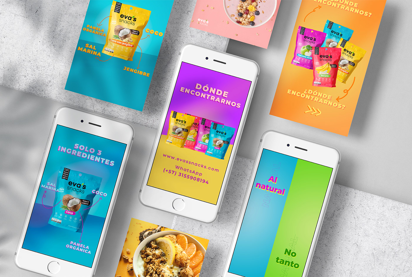 branding  Color Design Food  food design Fruit instagram snacks social media TRENDING