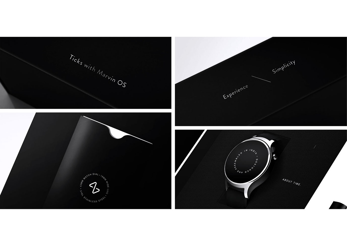Packaging branding  blink smartwatch Experience watch adobeawards witworks