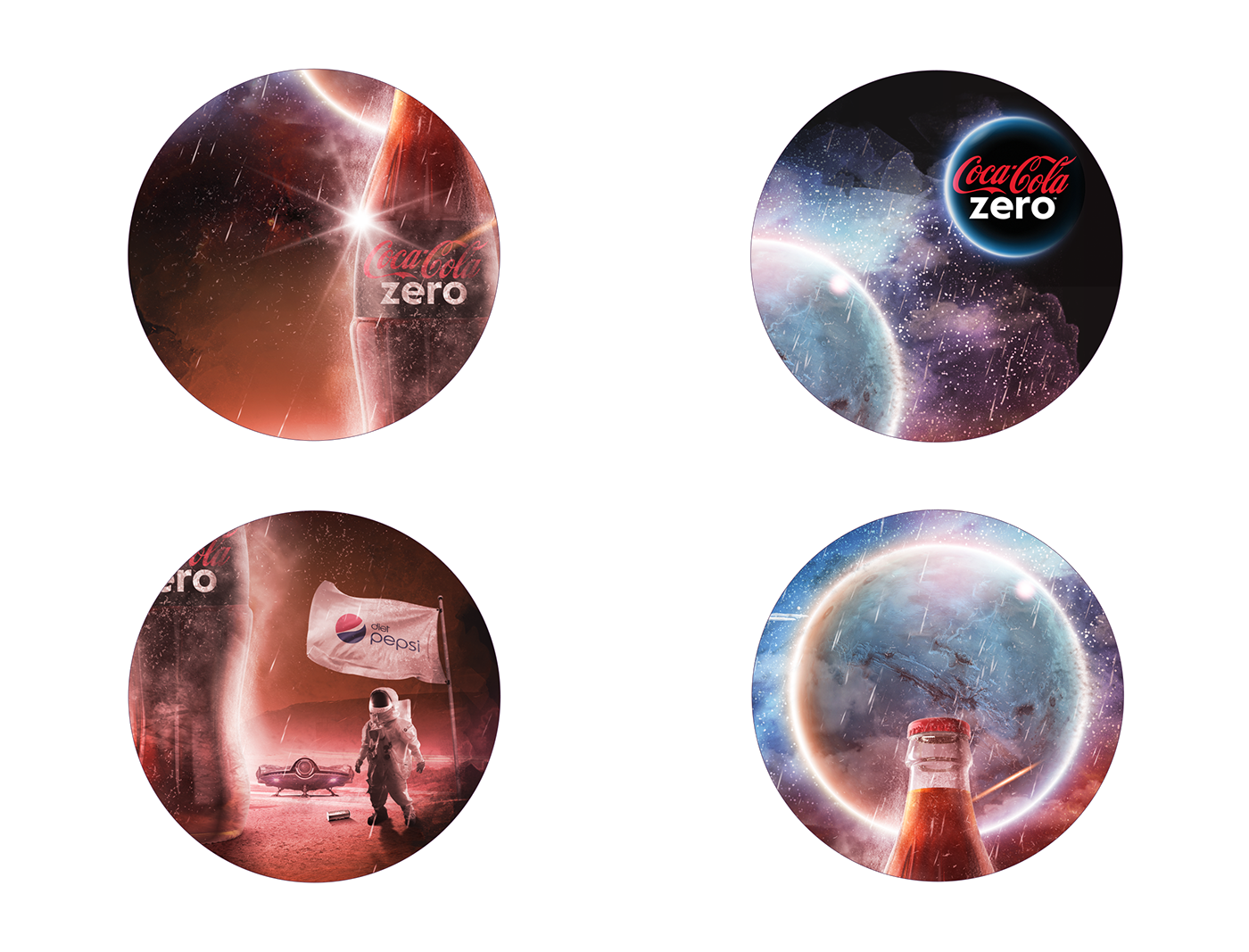coca-cola zero Coca-Cola Space  Coca-Cola Egypt The outer space space shuttle men space gravitation mars creative